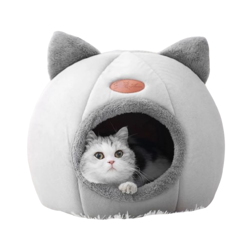 Cozy Cave-Style Cat Bed