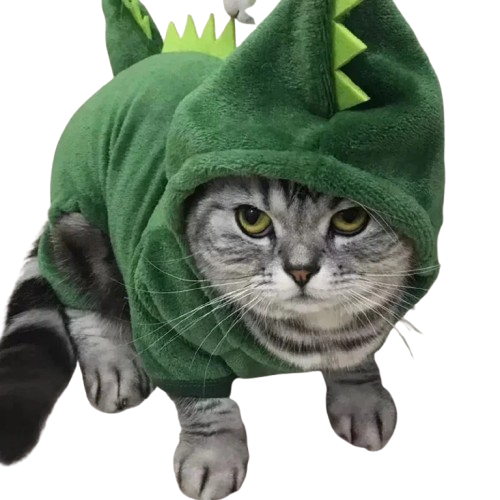 Dinosaur Costume with Hoodie for Cats