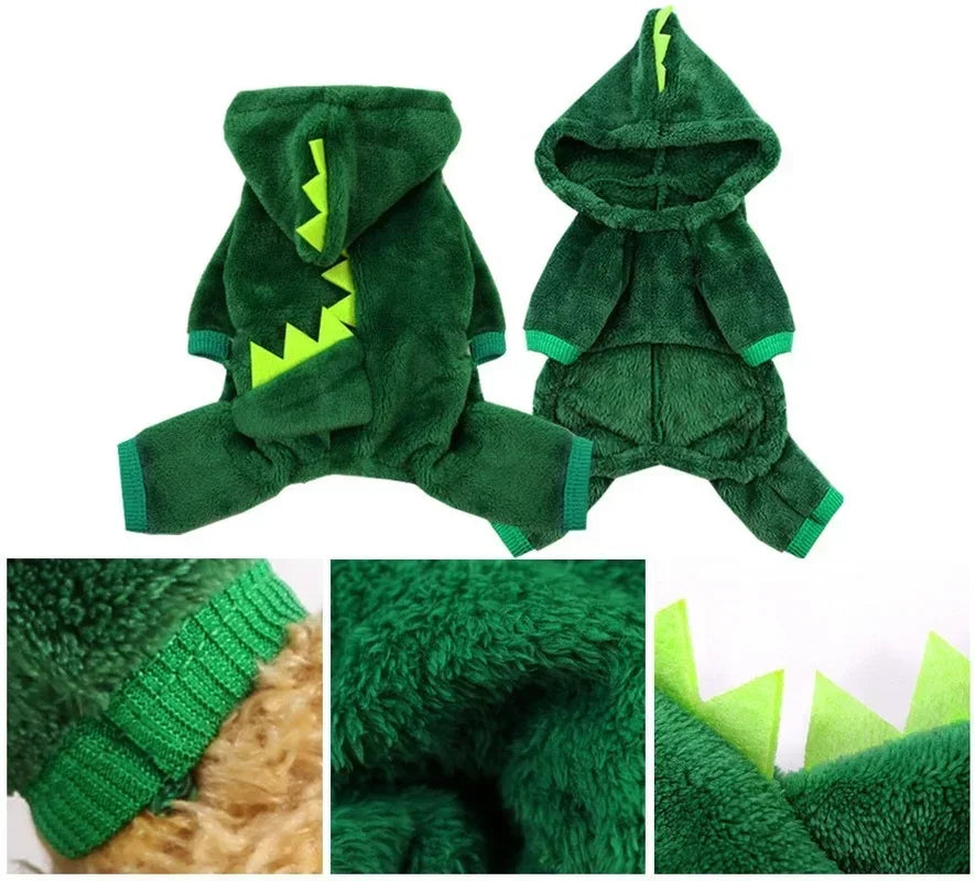 Dinosaur Costume with Hoodie for Cats