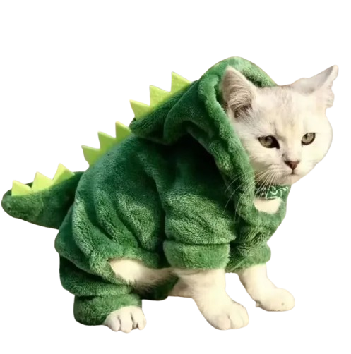 Dinosaur Costume with Hoodie for Cats